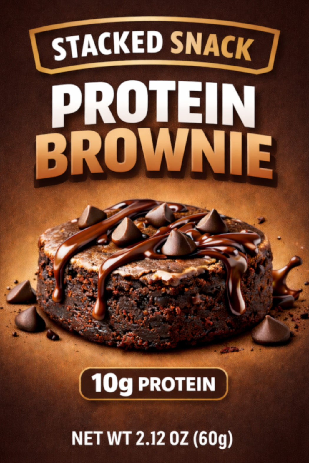 Snack Stacked Double Fudge Brownie